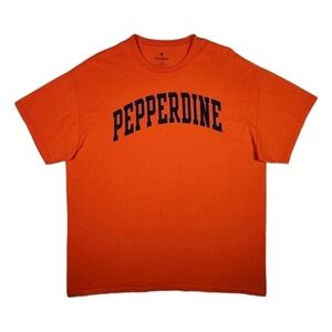 Pepperdine Waves Fanatics Shirt XL Orange Retro NCAA Collegiate Unisex Crew Tee